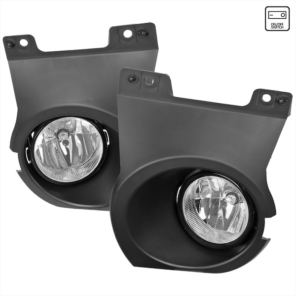 Spec-D Tuning 11-14 FORD F150 FOG LIGHTS WITH WIRING KIT AND SWITCH - CLEAR LENS, PK 2 LF-F15011COEM-HZ - main